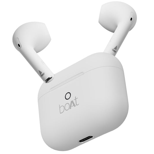 Boat Airdopes Joy, 35Hrs Battery, Fast Charge, IWP Tech, Low Latency, 2Mic ENx, Type-C Port, v5.3 Bluetooth Earbuds, TWS Ear Buds Wireless Earphones with mic(Jet Black)