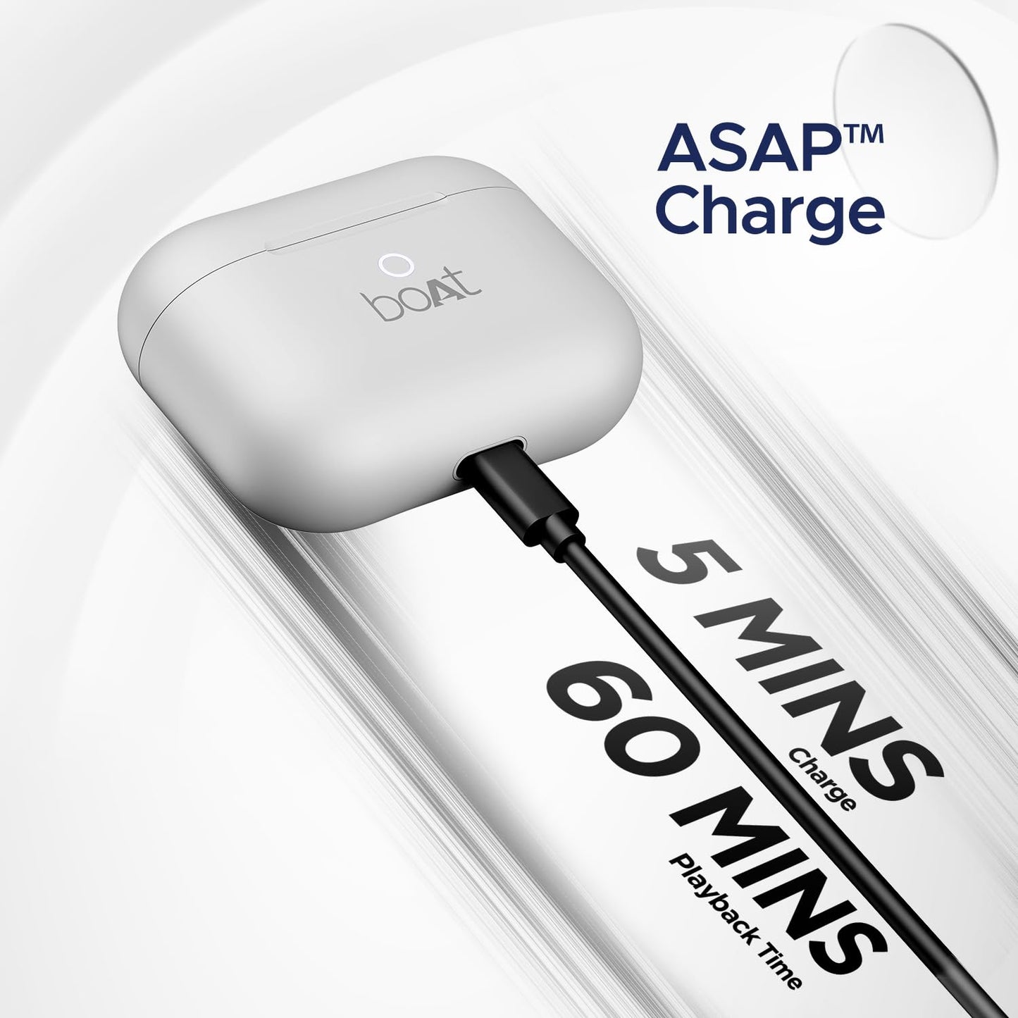 Boat Airdopes Joy, 35Hrs Battery, Fast Charge, IWP Tech, Low Latency, 2Mic ENx, Type-C Port, v5.3 Bluetooth Earbuds, TWS Ear Buds Wireless Earphones with mic(Jet Black)