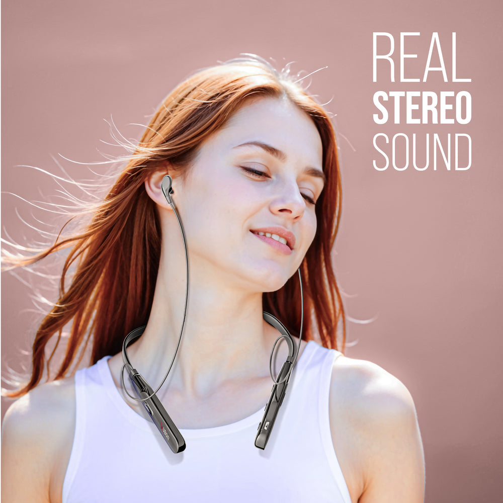 Ubon Quick Charge CL-50 ENC Wireless Neckband (Black)