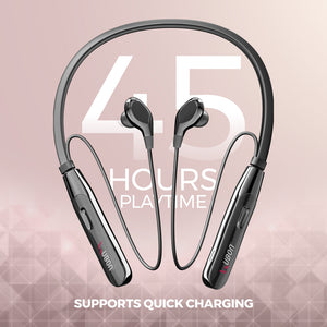 Ubon Quick Charge CL-50 ENC Wireless Neckband (Black)