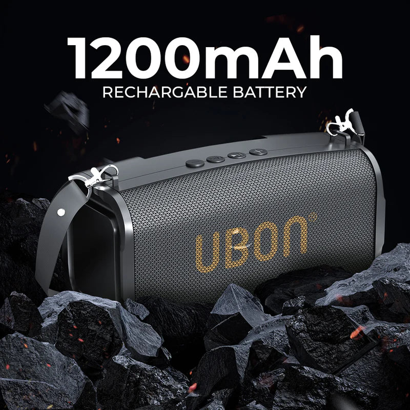 Ubon BT Speaker (SP-47, 10 W, Dark Grey)