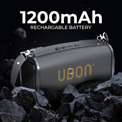 Ubon BT Speaker (SP-47, 10 W, Dark Grey)