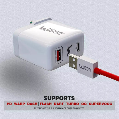 UBON Maharaja Series CH-008 65W PD Charger with Type-C Cable