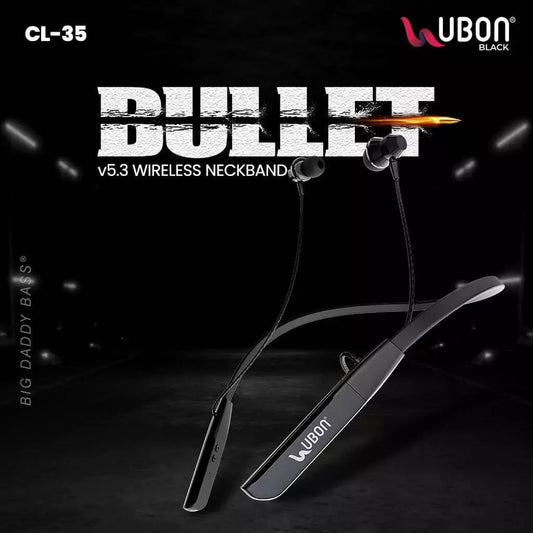 UBON Bullet Series CL-35 Wireless Neckband (Black)