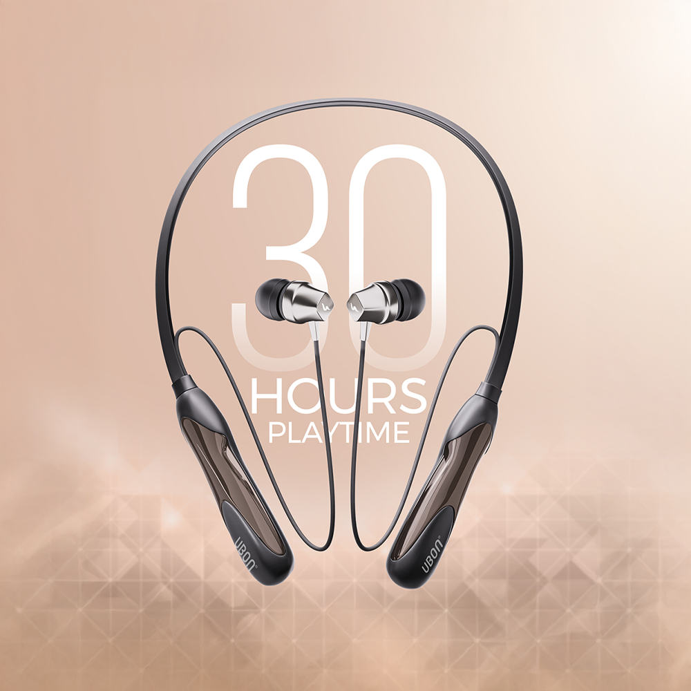 Ubon U6 Neckband Earphones (Black)